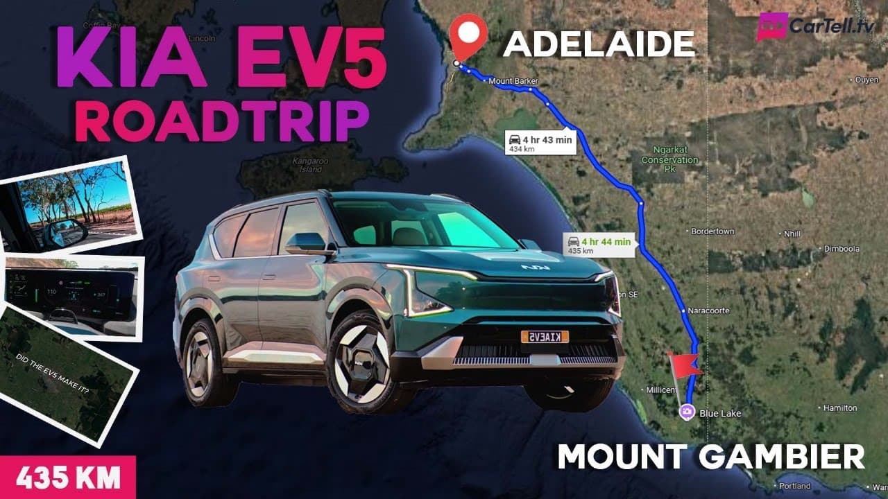 Kia Kia EV5 Road Trip South Australia | Range Challenge, reviewed on CarTell.tv