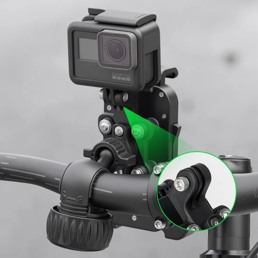 GUB P19 with an action camera on its top mount