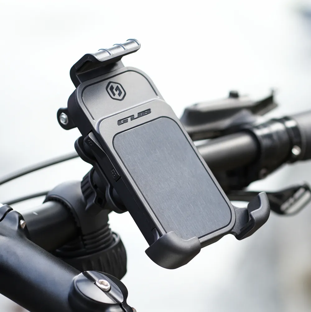 GUB P19 phone holder on a handlebar