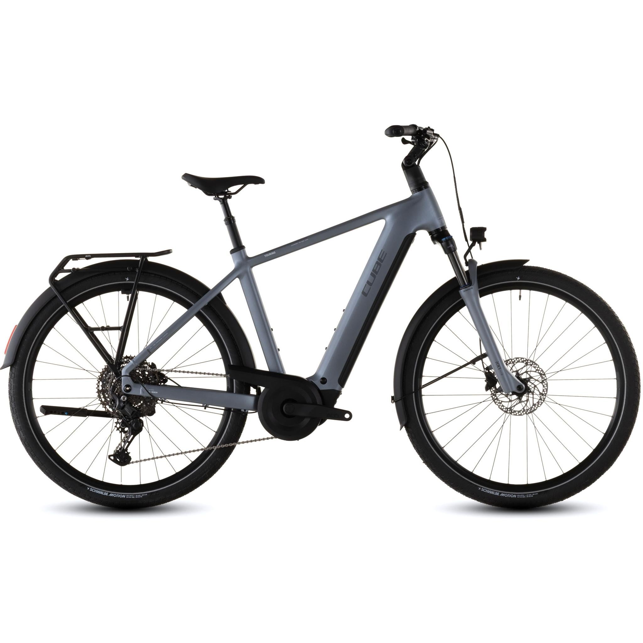 cube Touring Hybrid Pro 800 electric bike, side profile on white background