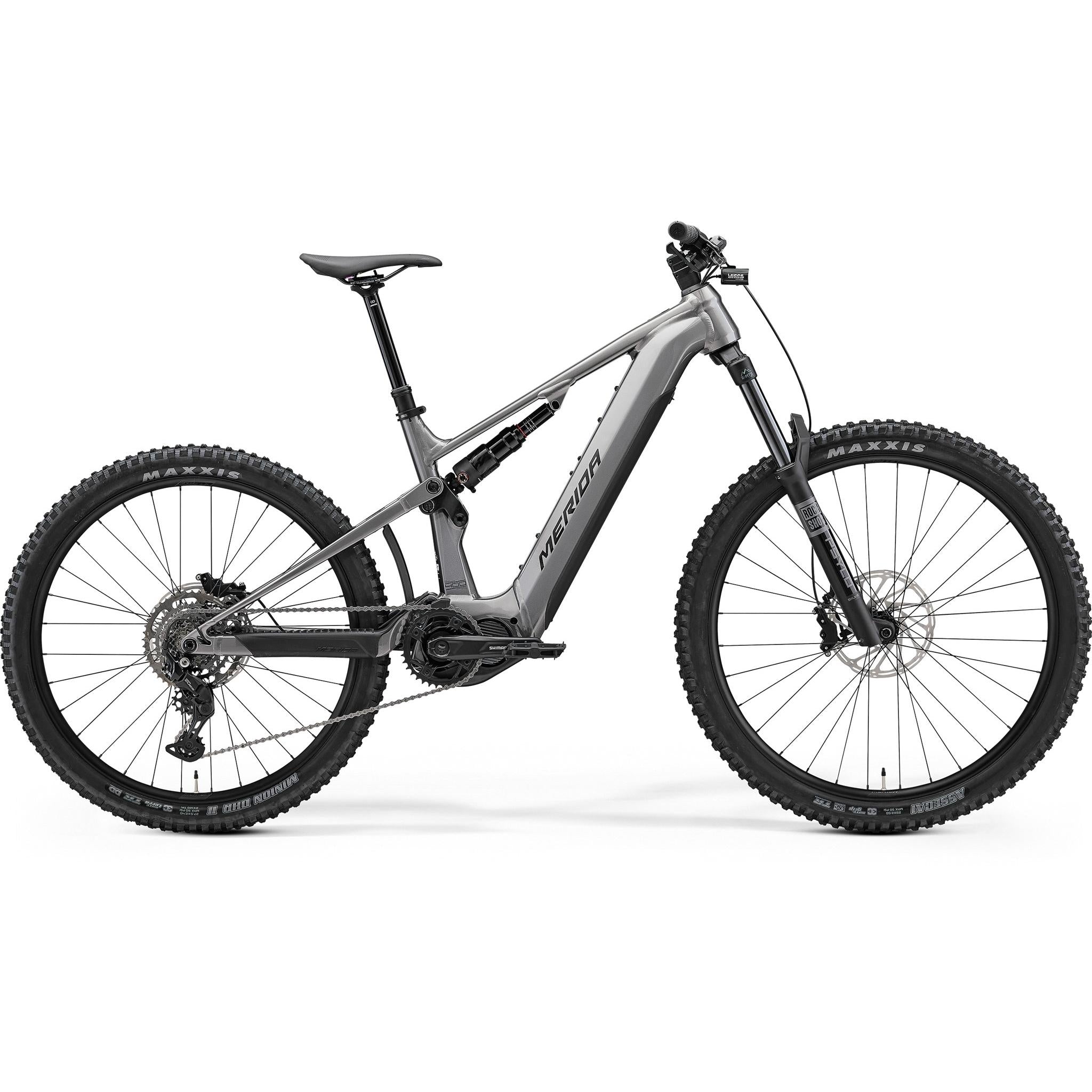 merida eOne-Sixty 400 electric bike, side profile on white background