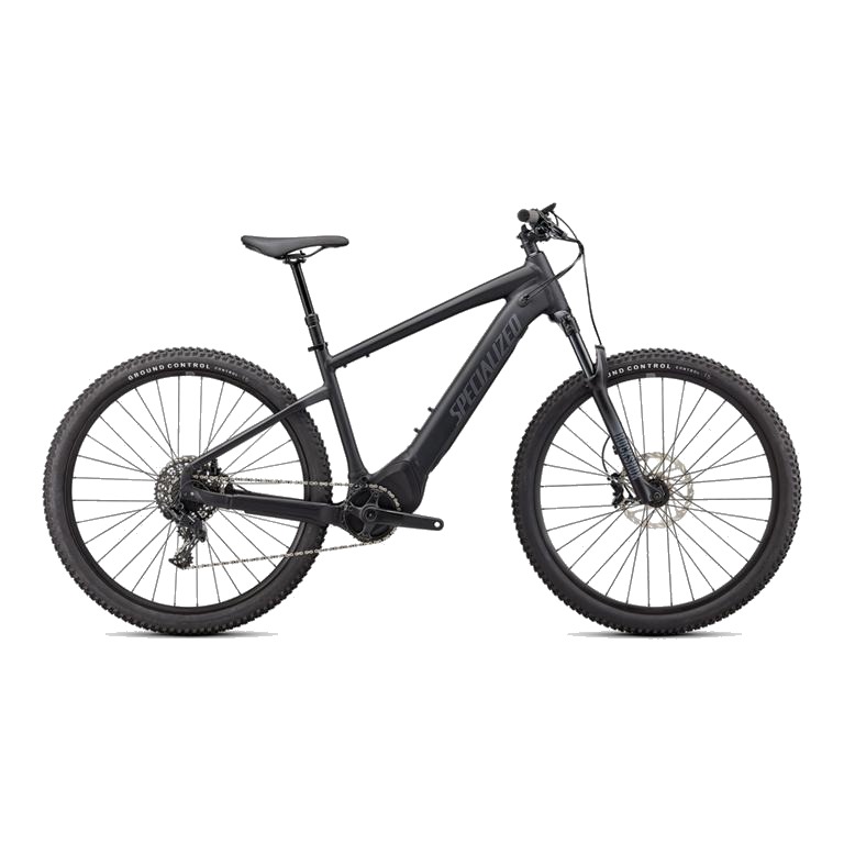 Specialized Turbo Tero 4.0 light SUV e-bike in black, side profile on white background