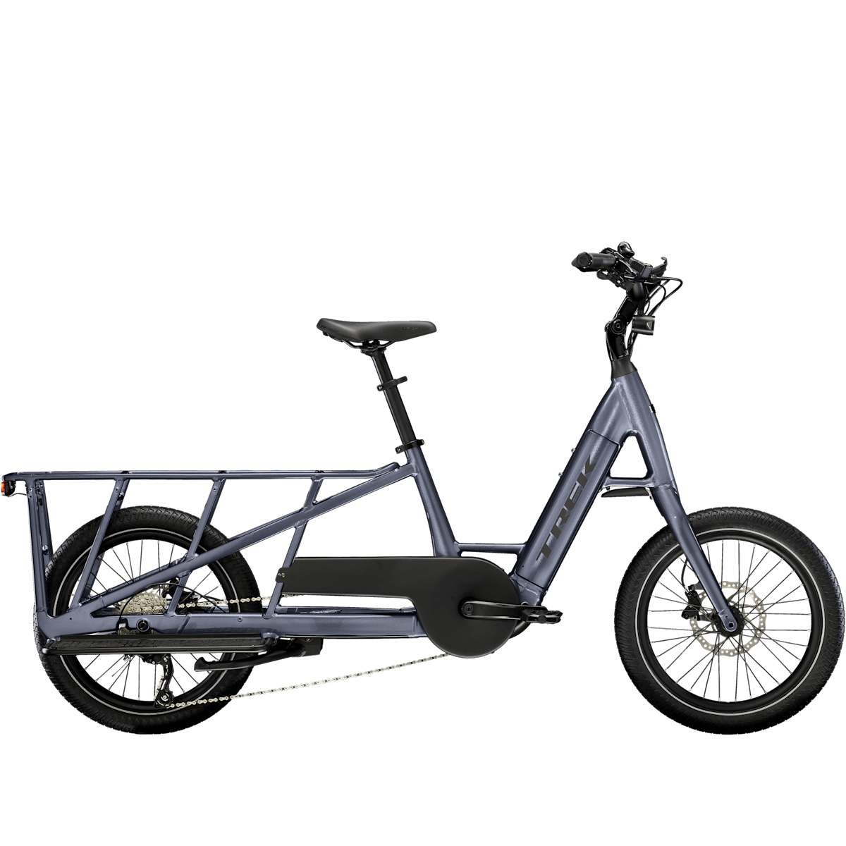 trek Fetch+ 2 electric bike, side profile on white background